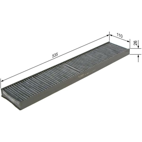 Bosch Aktivkohle-Innenraumfilter Ford Galaxy Seat Alhambra Vw Sharan-image