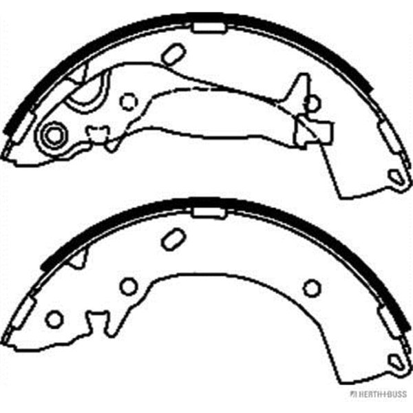 Jakoparts Bremsbacken Hinten Hyundai Getz I10 I20 Solaris Kia Rio Stonic-image