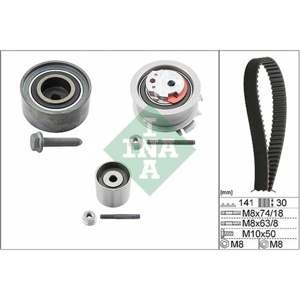 INA Zahnriemensatz Audi Chrysler Dodge Jeep Mitsubishi Seat Skoda VW-image