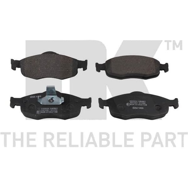 Nk BremsbeläGe Vorne Ford Cougar Mondeo Scorpio 222534-image