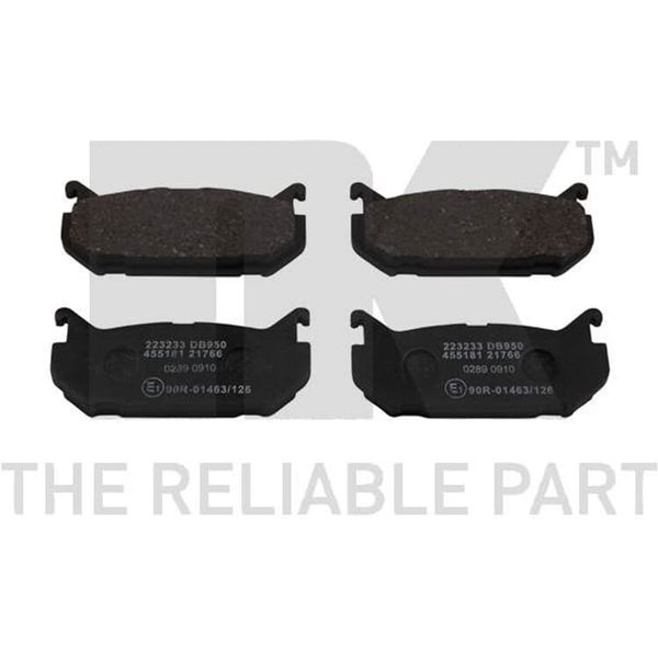 Nk BremsbeläGe Hinten Ford Probe Mazda 626 Mx-6 Xedos-image