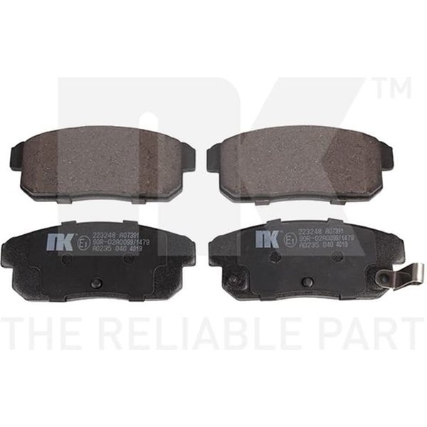 Nk BremsbeläGe Hinten Mazda Rx-8 Suzuki Ignis-image