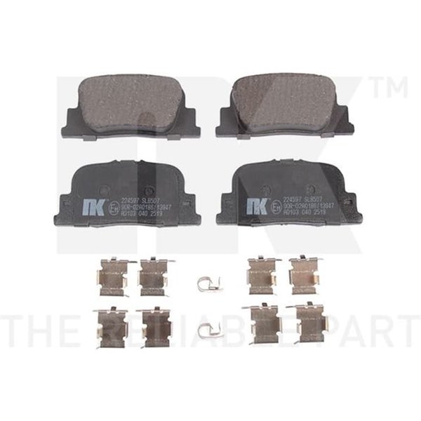Nk BremsbeläGe Hinten Toyota Camry Prius-image