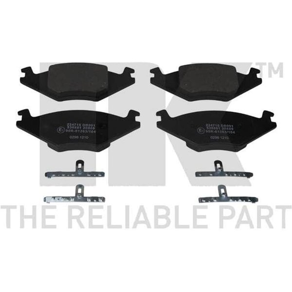 NK BremsbeläGe Vorne Seat Cordoba Ibiza VW Golf Jetta Polo-image