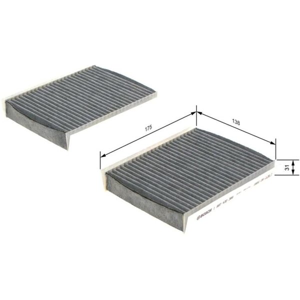 Bosch Aktivkohle-Innenraumfilter Alfa Romeo 147 156 Gt-image