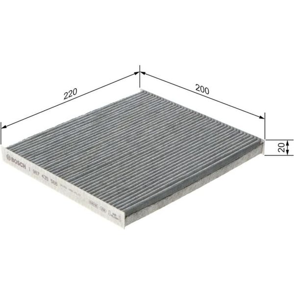 Bosch Aktivkohle-Innenraumfilter Toyota Avensis Corolla-image