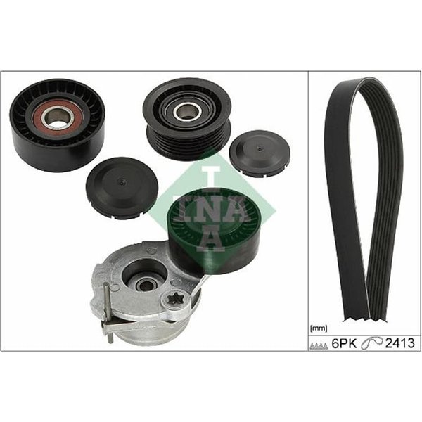 INA Keilrippenriemensatz Audi A4 A5 A6 A7 Q5 Porsche Macan 3,0 529048410-image