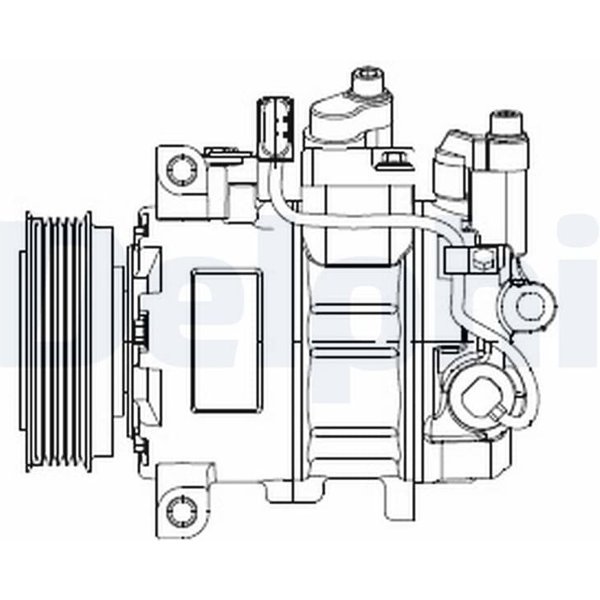Delphi Klimakompressor Audi A4 A5 A6 Q5-image
