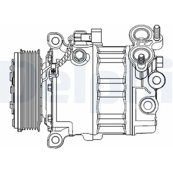 Delphi Klimakompressor Ford Volvo CS20512 1,6-image