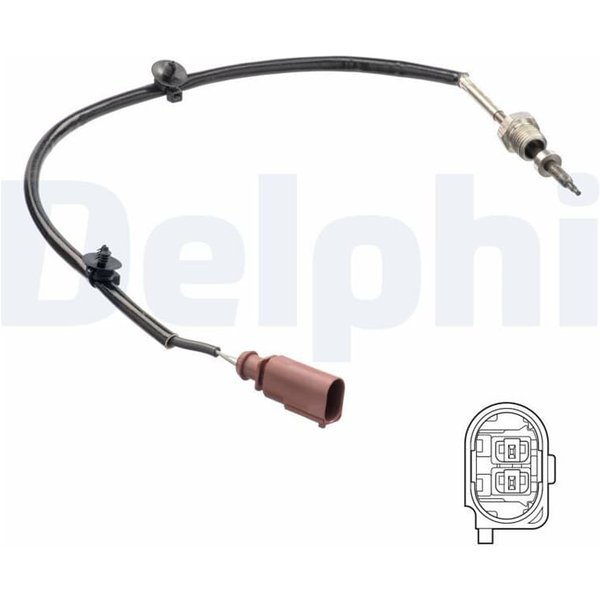 Delphi Abgastemperatursensor Audi A6 Seat Exeo 2,0 TS30267-image