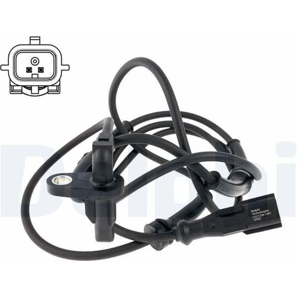 Delphi Abs-Sensor Hinten Rechts Renault Kangoo SS21258-12B1-image