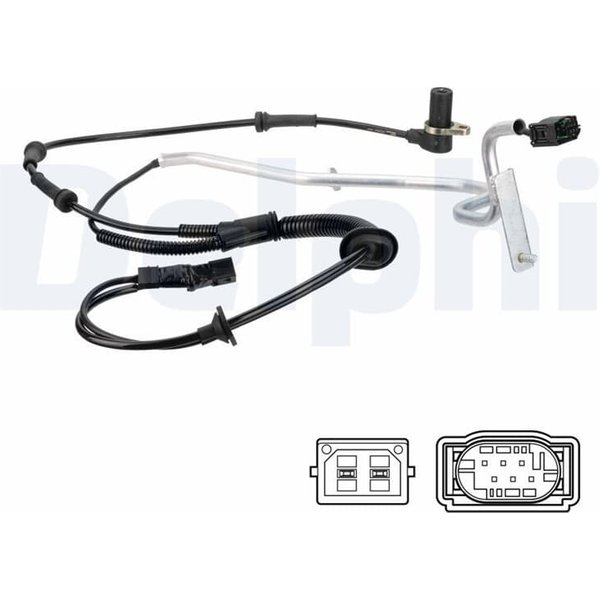 Delphi Abs-Sensor Hinten Links VW Passat B5-image