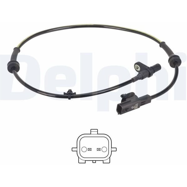 Delphi Abs-Sensor Hinten Rechts Nissan Qashqai 2 SS21257-12B1-image