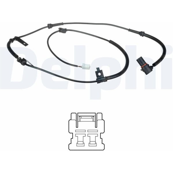 Delphi Abs-Sensor Hinten Links Kia Sorento 1-image