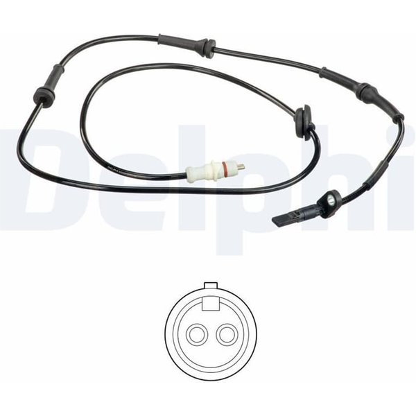 Delphi Abs-Sensor Hinten Links Fiat Punto 188 SS20612-image