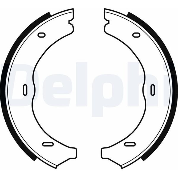 Delphi Bremsbacken Hinten Mercedes Eqv Evito Marco V-Klasse Viano Vito-image