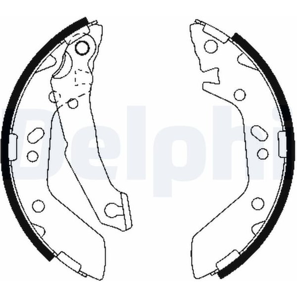 Delphi Bremsbacken Hinten Hyundai Accent X-3 LC-image