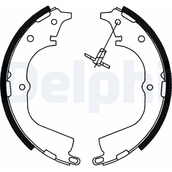 Delphi Bremsbacken Hinten Toyota Hiace Hilux VW Taro-image