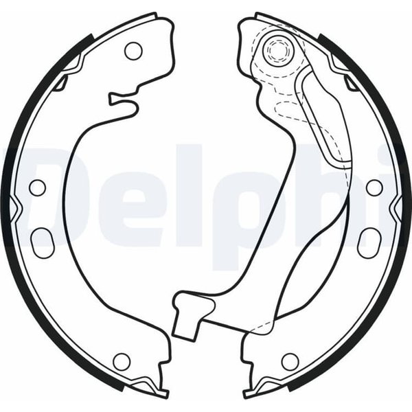 Delphi Bremsbacken Hinten Toyota Corolla E12 LS2003-image