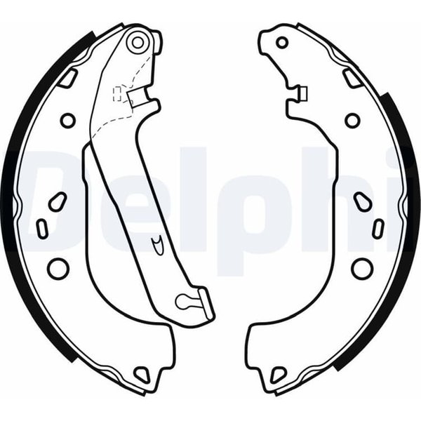 Delphi Bremsbacken Hinten Ford Focus 2-image