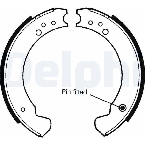 Delphi Bremsbacken Hinten Land Rover 110/127 88/109 90 Defender-image