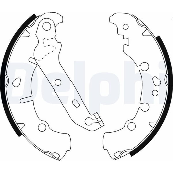 Delphi Bremsbacken Hinten Ford Fiesta Fusion Ka Puma Street Mazda 2-image