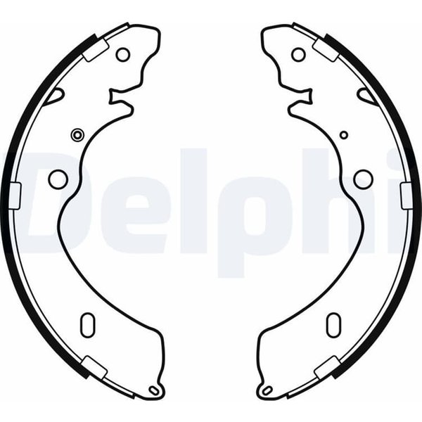 Delphi Bremsbacken Hinten Isuzu D-Max LS2147-image