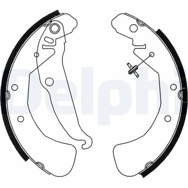 Delphi Bremsbacken Hinten Opel Astra Combo Meriva Vectra Zafira-image