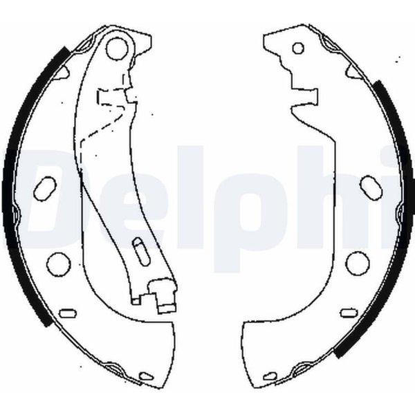 Delphi Bremsbacken Hinten Fiat Marea Multipla Palio LS1847-image