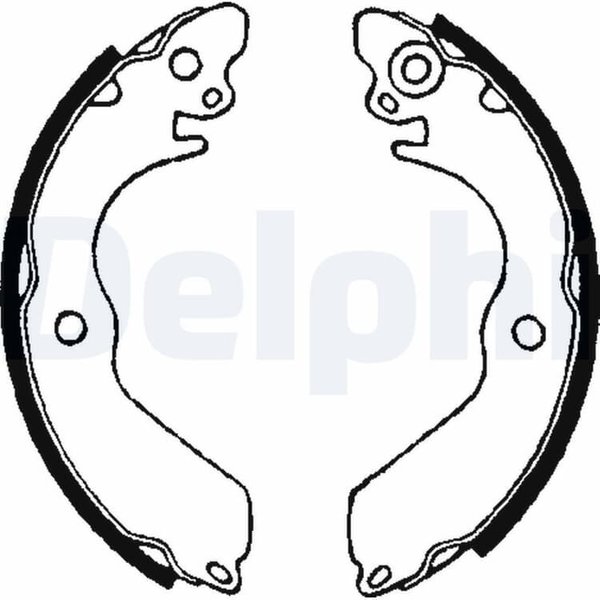 Delphi Bremsbacken Hinten Mitsubishi Colt Lancer Proton Gen Persona Satria-image