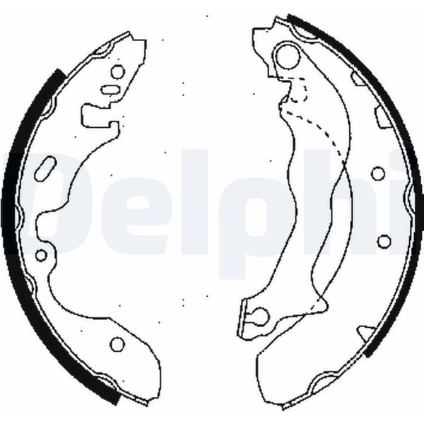 Delphi Bremsbacken Hinten Ford Mondeo 1 2-image
