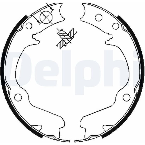 Delphi Bremsbacken Hinten Subaru Forester Impreza Legacy-image