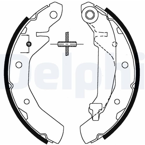 Delphi Bremsbacken Hinten Chevrolet Corsa Matiz Spark Daewoo Matiz-image