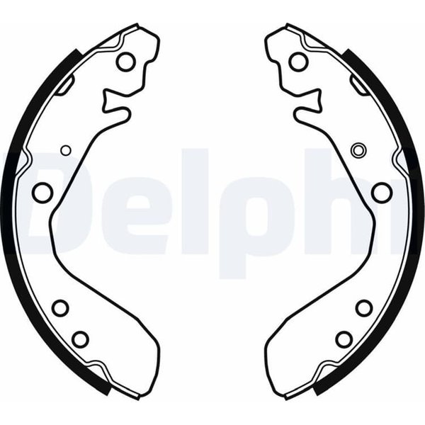 Delphi Bremsbacken Hinten Honda City Jazz-image
