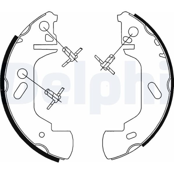 Delphi Bremsbacken Hinten Ford Transit Opel Movano Renault Master-image