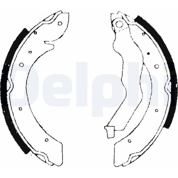 Delphi Bremsbacken Hinten Peugeot 405 Renault Laguna Megane ScéNic-image