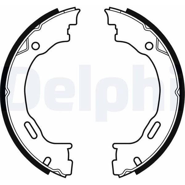 Delphi Bremsbacken Hinten Mercedes M-Klasse W163-image