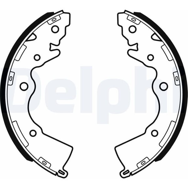 Delphi Bremsbacken Hinten Hyundai Accent Kia Rio LS1996-image
