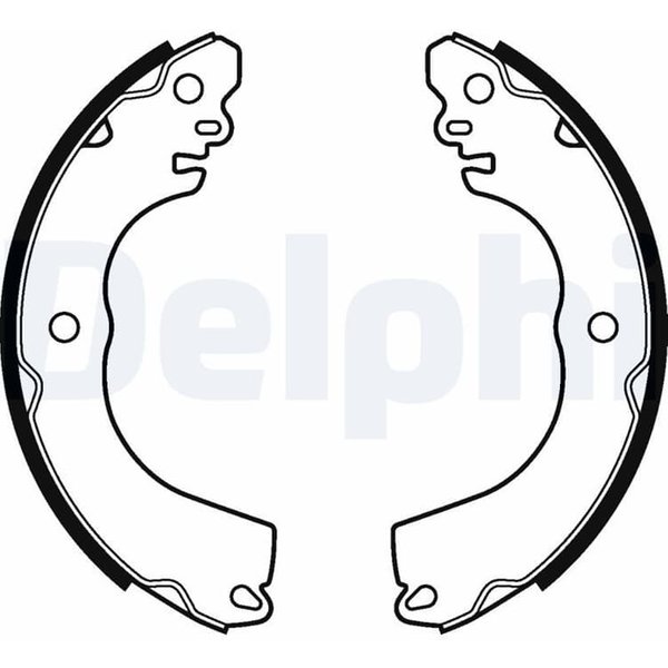 Delphi Bremsbacken Hinten Citroen C-Zero Mitsubishi I Peugeot Ion-image