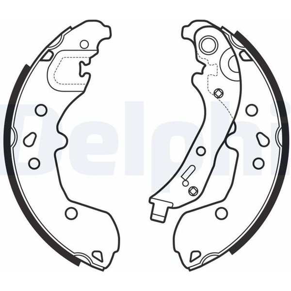 Delphi Bremsbacken Hinten Seat Ibiza Skoda Fabia VW Polo-image