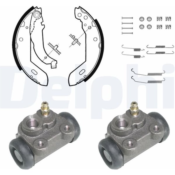 Delphi Bremsbacken Vormontiert Hinten Citroen Xsara Zx Peugeot 306 KP837-image