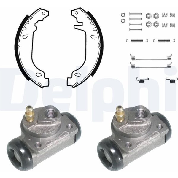 Delphi Bremsbacken Vormontiert Hinten Renault 19 KP828-image