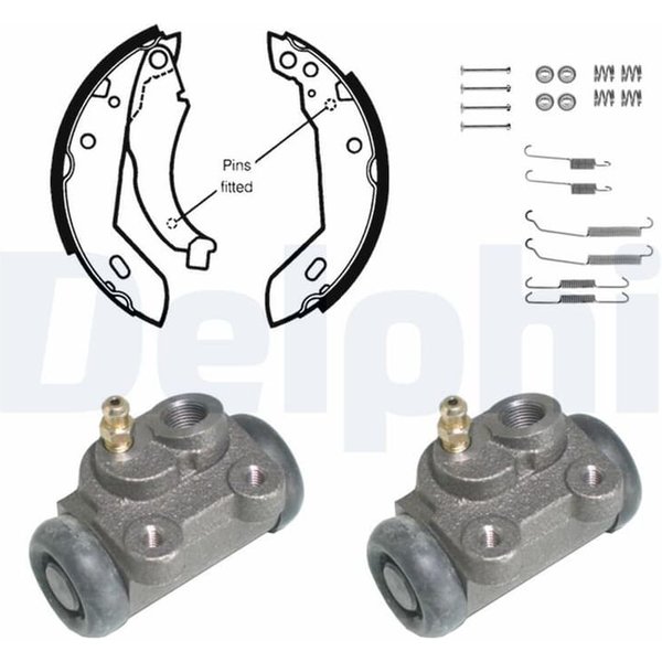 Delphi Bremsbacken Vormontiert Hinten Peugeot 309-image