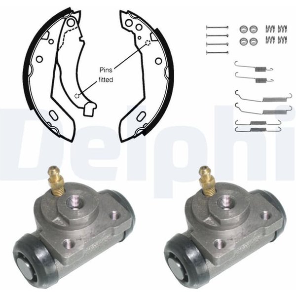 Delphi Bremsbacken Vormontiert Hinten Peugeot 205 309-image