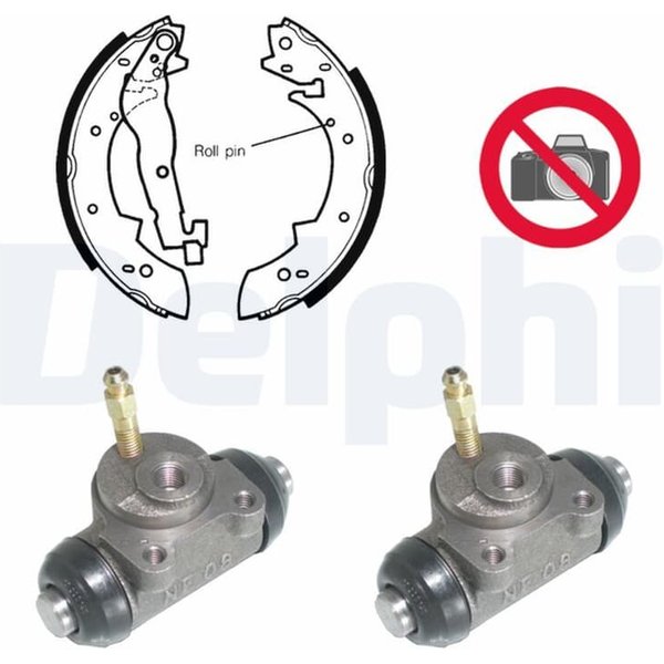 Delphi Bremsbacken Vormontiert Hinten Renault Espace Rapid-image