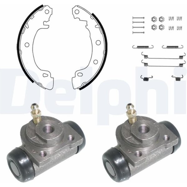 Delphi Bremsbacken Vormontiert Hinten Renault Megane ScéNic KP894-image
