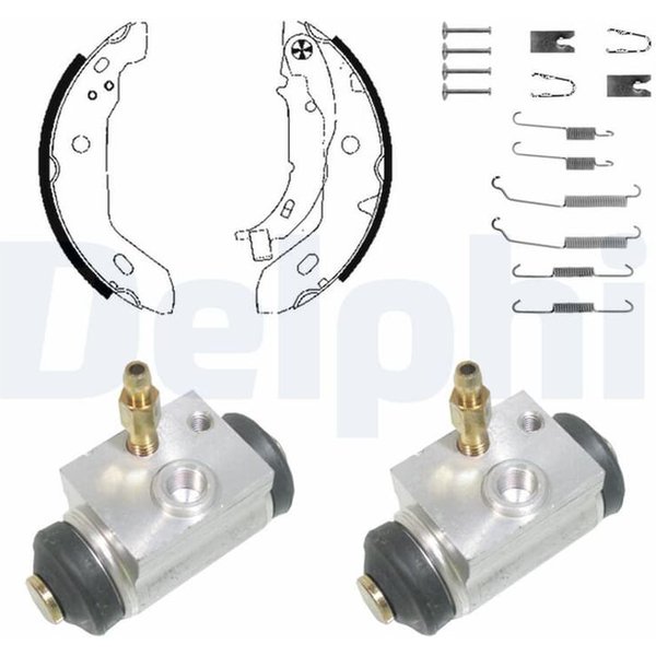 Delphi Bremsbacken Vormontiert Hinten Mercedes A-Klasse W168 KP983-image