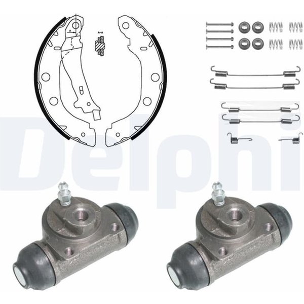Delphi Bremsbacken Vormontiert Hinten Nissan Primera P11-image