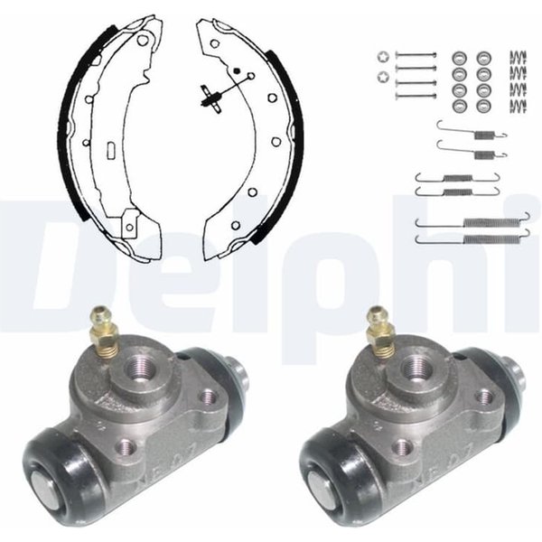 Delphi Bremsbacken Vormontiert Hinten Citroen Saxo Xsara Zx Peugeot 306-image