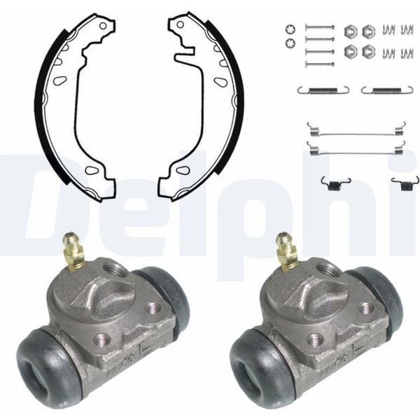 Delphi Bremsbacken Vormontiert Hinten Renault 21 9 Rapid Super-image